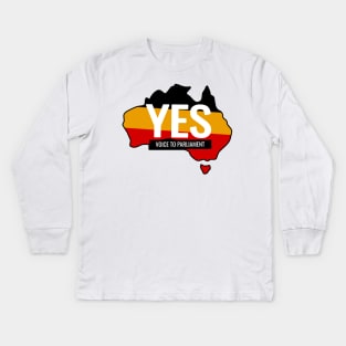 Vote Yes to the Voice to Parliament youre the voice referendum Kids Long Sleeve T-Shirt